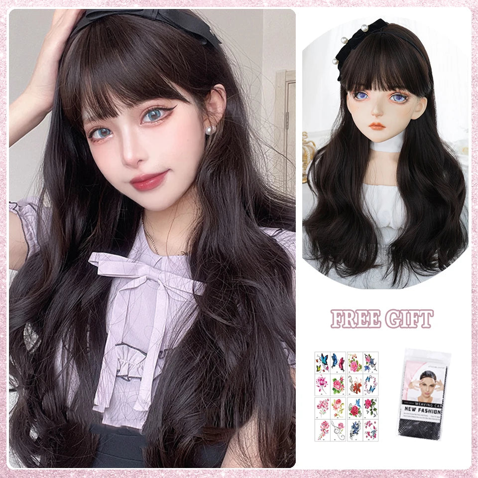 Kawaii Ombre Pink Wavy Wig πβ¨ | Heat Resistant Hair for Cosplay & Daily Fun! ππΈ
