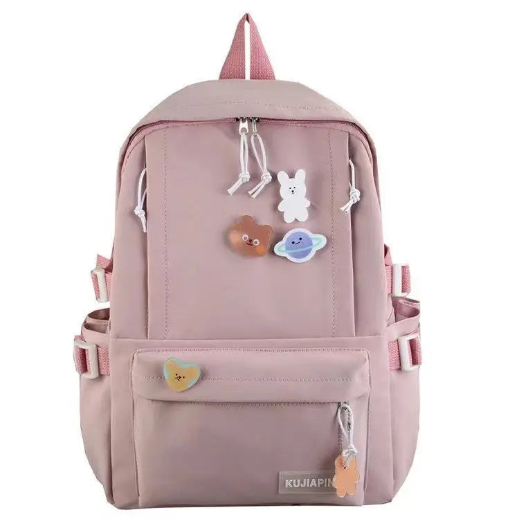 Kawaii Large Capacity Harajuku Backpack πβ¨ - Trendy School Bag for Students & Stylish Workwear! πΈ