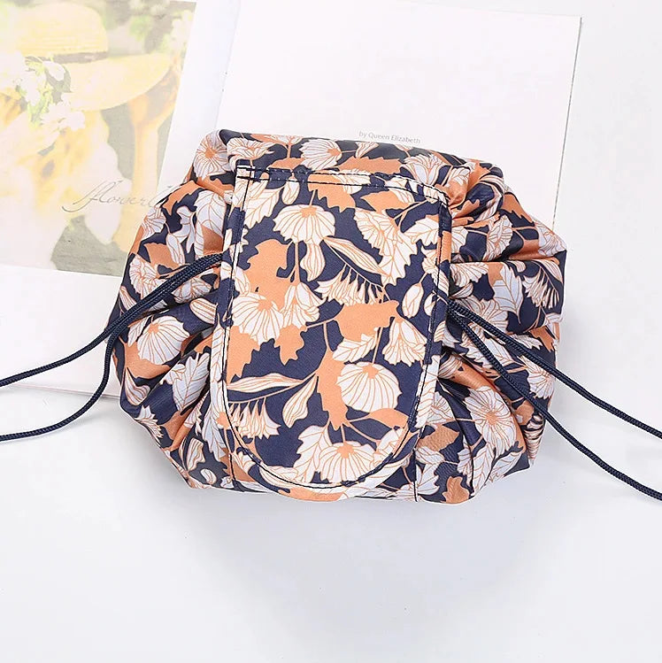 Kawaii Floral Drawstring Makeup Bag πΈβ¨ | Portable Waterproof Cosmetic Pouch for Travel & Toiletries ππ