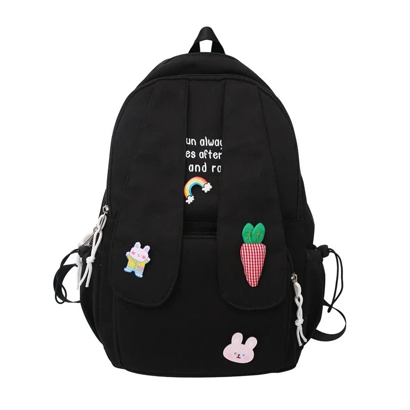 Kawaii Bunny Ear Backpack ππ° | Adorable Anime School Bag for Girls & Teens | Fun & Fashionable College Bookbag β¨