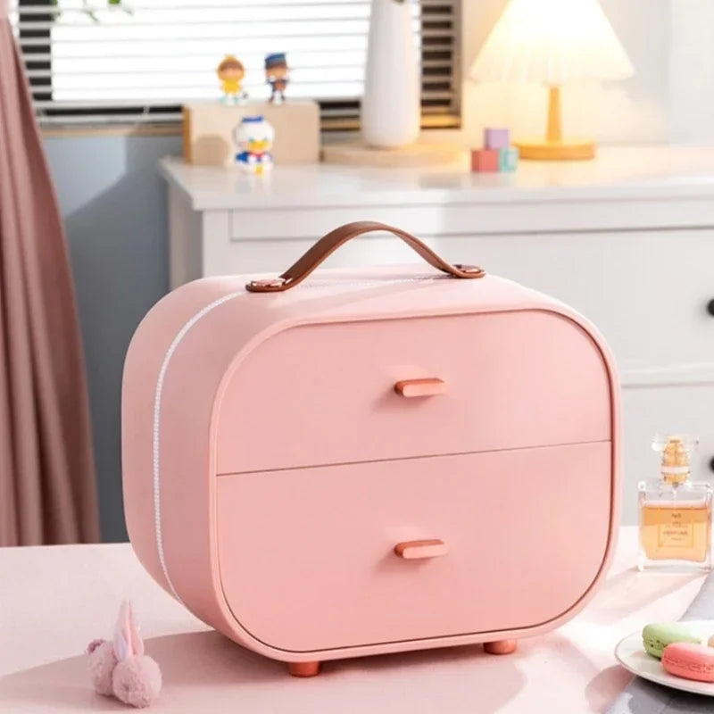 Kawaii Jewelry Organizer Box πΈβ¨ - Adorable Travel Case for Rings, Earrings & Necklaces π - Cute Plastic Storage Solution!
