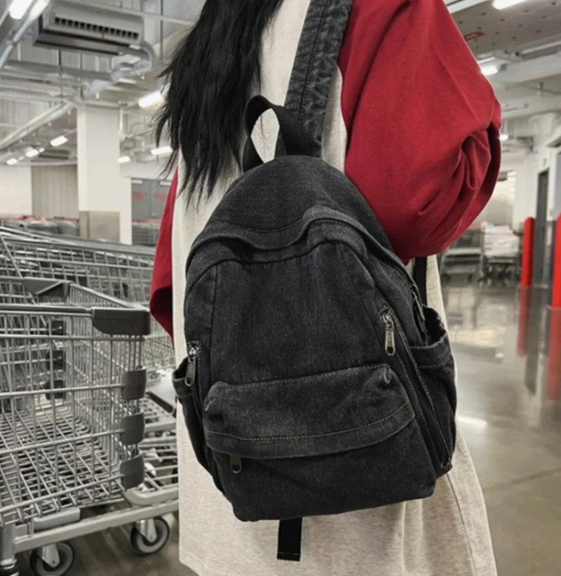 Kawaii Vintage Cowboy Backpack πβ¨ Personalized Gift for Students | Custom Name & Large Capacity Travel Bag ππ