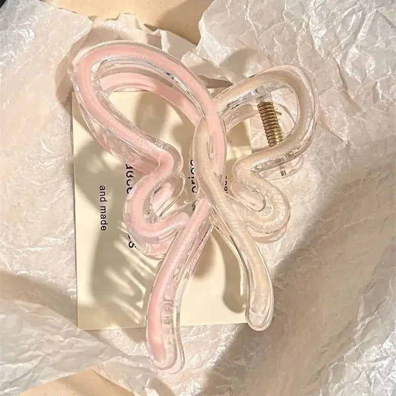 Kawaii Butterfly Bow Hair Claw Clips π¦β¨ | Adorable Acrylic Hair Accessories for Women & Girls π