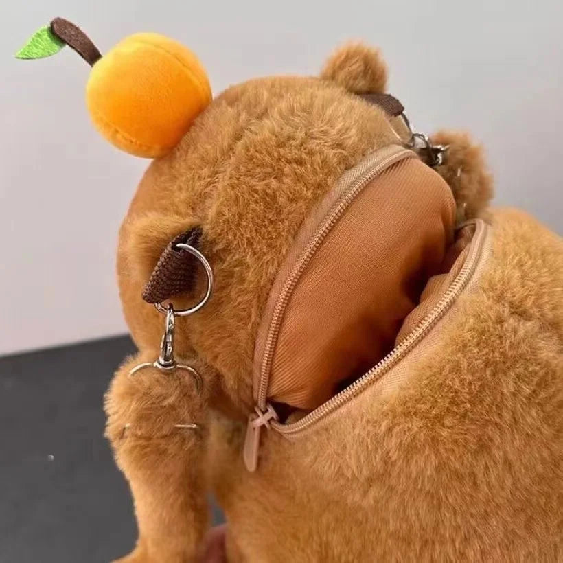 Cuddly Capybara Kawaii Plush Backpack - Your Adorable Companion! πΎπβ¨