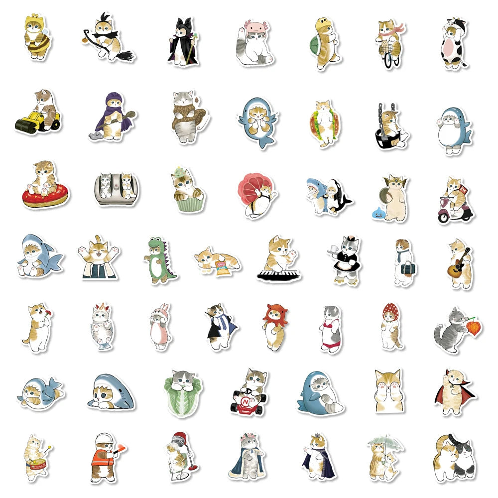 Adorable Kawaii Cat Stickers - Whimsical Graffiti Decals for Creative Fun! π±β¨