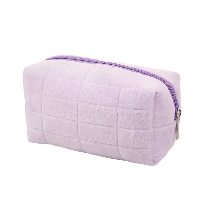 Kawaii Flannel Cosmetic Bag πΎβ¨ | Adorable High-Capacity Storage for Stationery & Toiletries ππ¦
