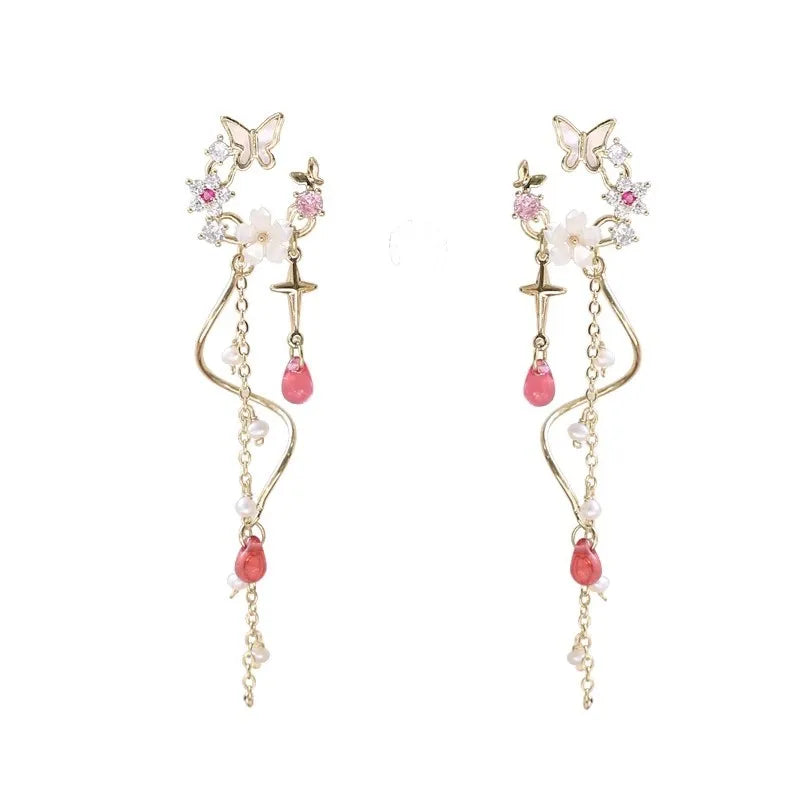 πΈπ¦ Whimsical Flower & Butterfly Tassel Earrings πΏβ¨ Adorable Summer Jewelry for Parties & Gifts!