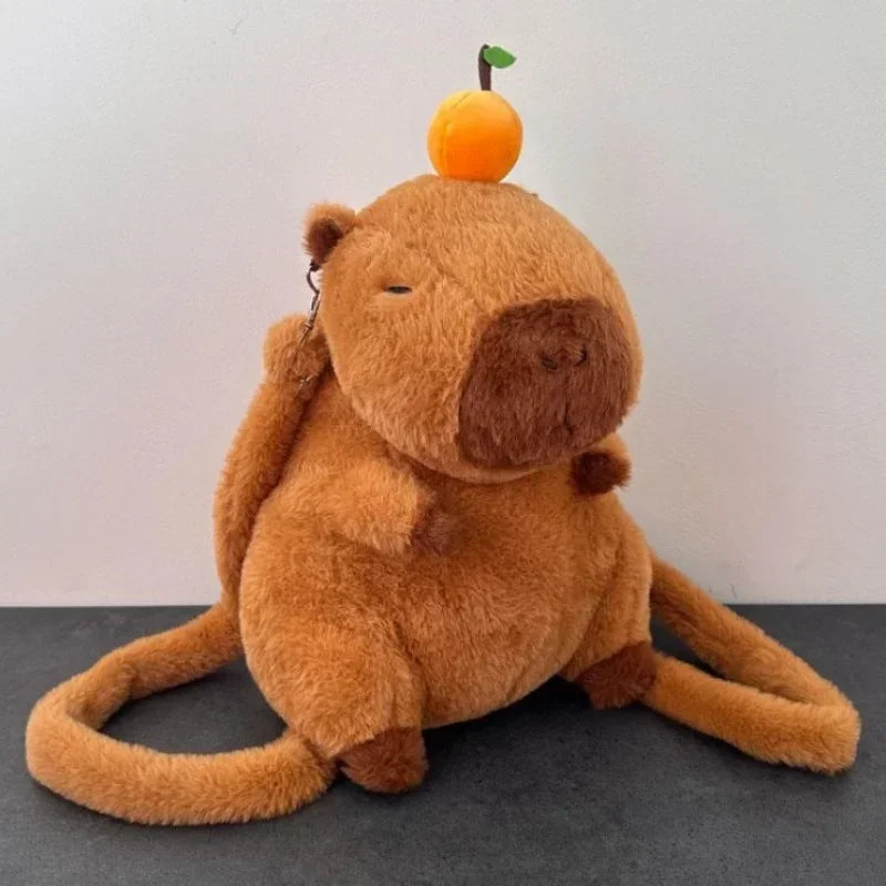 Kawaii Capybara Plushie Backpack πΎβ¨ | Adorable Mini Knapsack for Kids & Gifts! ππ