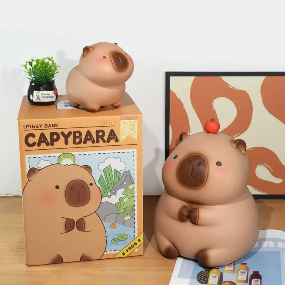 Adorable Kawaii Capybara Piggy Bank πΉπ° - Large Capacity for Cash Savings & Home Decor! Perfect Gift for Kids!