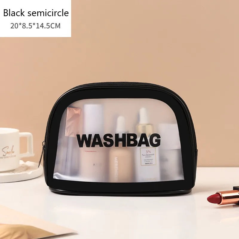 Kawaii Waterproof Travel Makeup Bag πβ¨ | Cute Transparent Cosmetic Organizer for Women πβοΈ