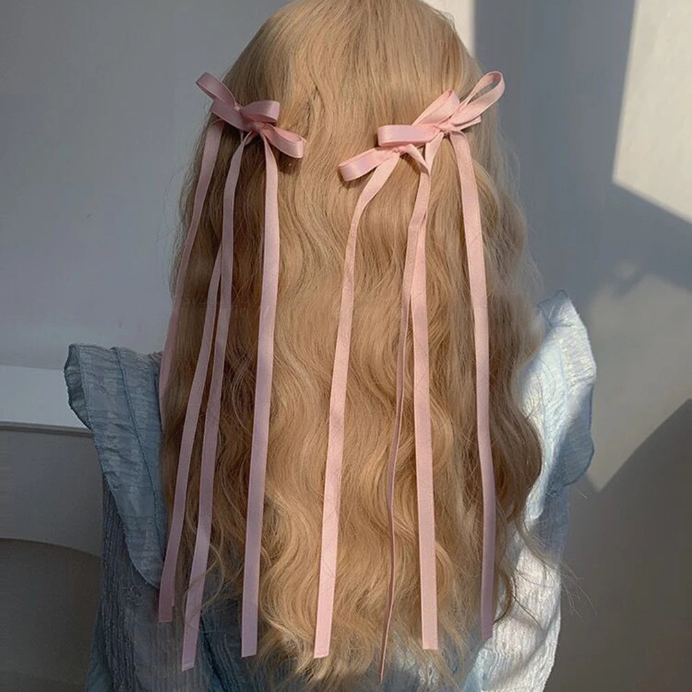 πΈ Sweet Bow & Ribbon Hair Clip π for Stylish Summer Vibes πβ¨