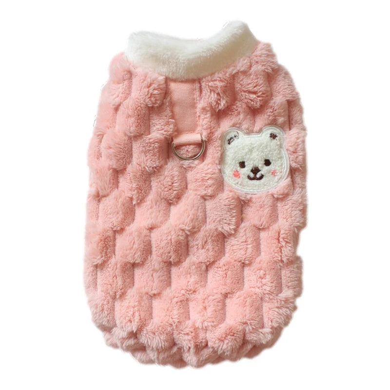πΎ Cozy Cuddle Paws: Adorable Plush Sweater for Tiny Tails πΆβ¨