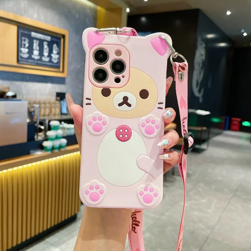 Adorable Bear Crossbody Case for Samsung A-Series π±π»β¨