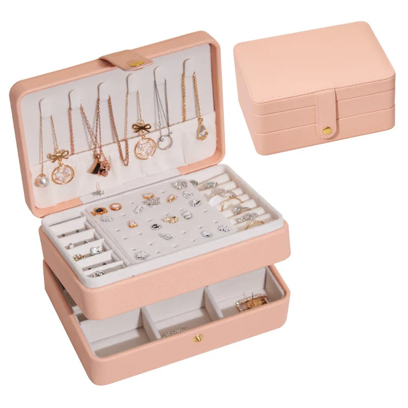 Kawaii Custom Travel Jewelry Case πΈβ¨ Adorable Bridesmaid Gift Box for Her π Perfect Mother's Day Surprise! π