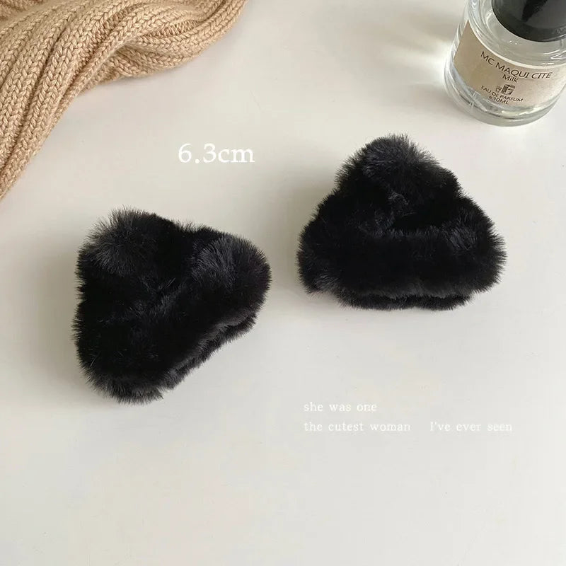 Kawaii Fluffy Cat Ear Hair Clips πΎβ¨ | Adorable Lamb Cashmere Accessory for Winter π | Cute Headwear for Girls & Women π