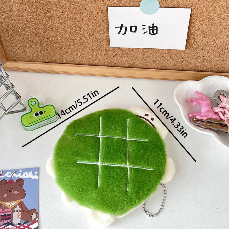 Adorable Kawaii Turtle Plush Pencil Case π’β¨ - Multifunctional Cosmetic Bag & Coin Purse for School Supplies and Travel! ππ