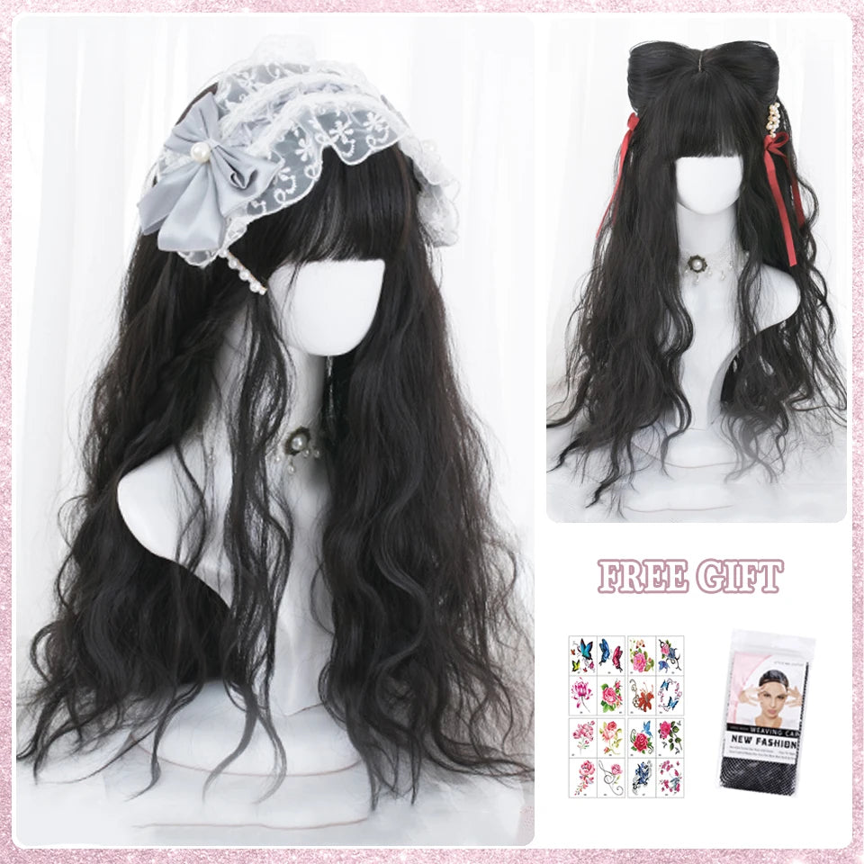 Kawaii Ombre Pink Wavy Wig πβ¨ | Heat Resistant Hair for Cosplay & Daily Fun! ππΈ