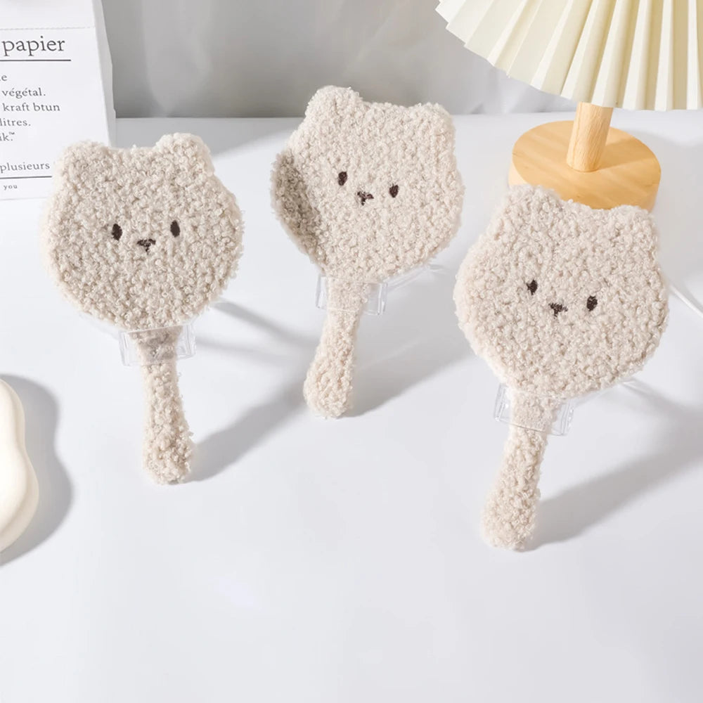 Adorable Plush Bear Handheld Mirror π»β¨