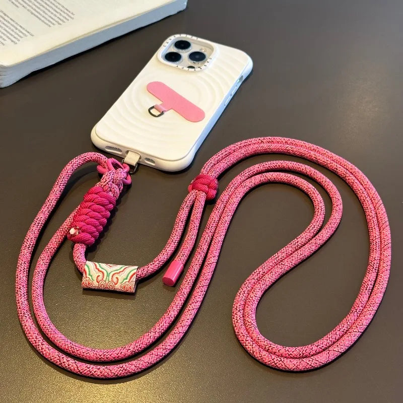 Kawaii Retro Phone Strap 🌈✨ Adjustable Crossbody Lanyard & Anti-Loss Cord for Cute Adventures! 📱💕