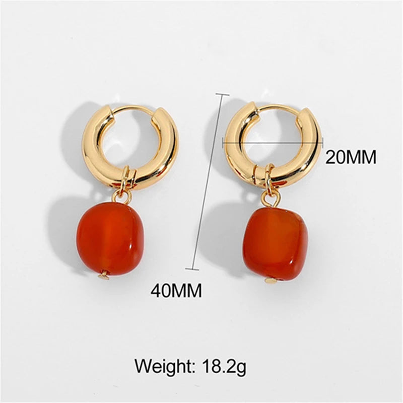 Kawaii Sweetheart Red Glass Heart Drop Earrings 💖✨ - Adorable Asymmetrical Jewelry for Party Girls!