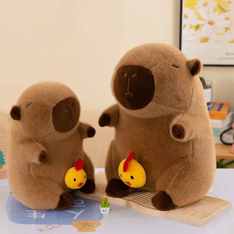Cuddly Capybara Plush πΎβ¨ Adorable Anime Fluff Toy for Kids π Soft Stuffed Animal Fun! - Pixie Quill