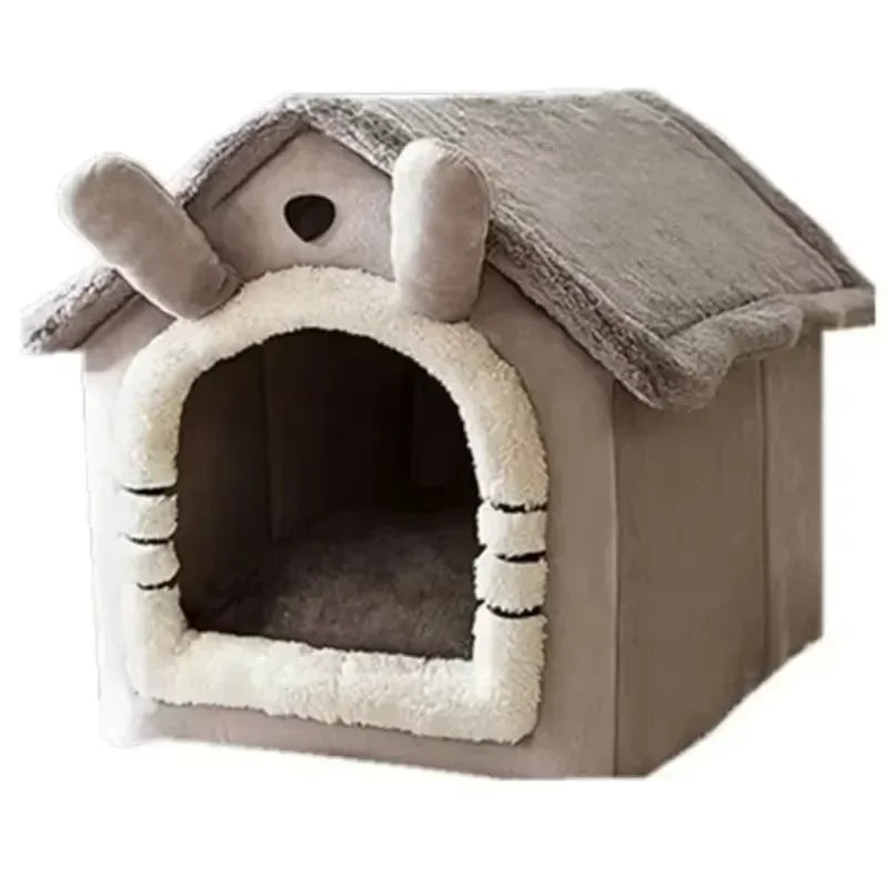 ๐ Cozy Cuddle Den for Pawsome Pets ๐พ - 4 Seasons Snuggle House for Dogs & Cats! ๐กโจ