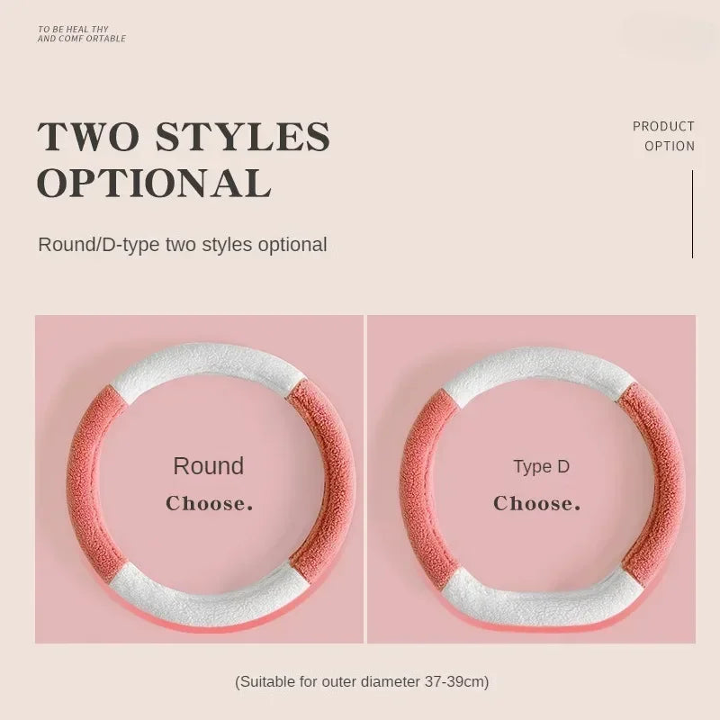 Kawaii Plush Steering Wheel Cover for Cozy Winter Drives βοΈπ Cute & Anti-Slip Car Accessory