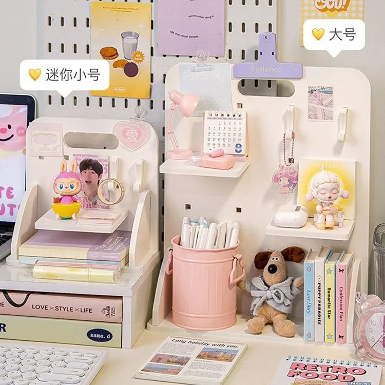 Kawaii Charm: Adorable Desktop Book & Stationery Organizer πΈβ¨ - Perfect for Students & Office! πβοΈ