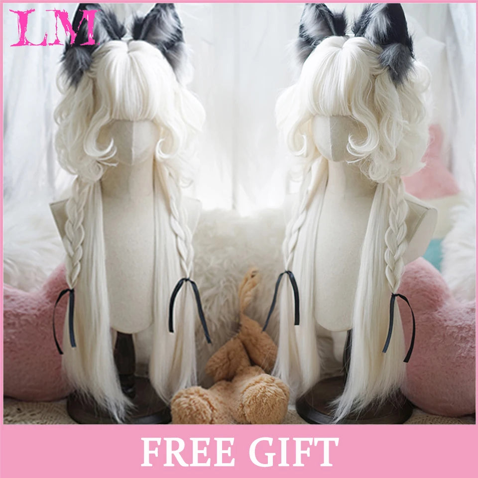 Kawaii Ombre Pink Wavy Wig πβ¨ | Heat Resistant Hair for Cosplay & Daily Fun! ππΈ