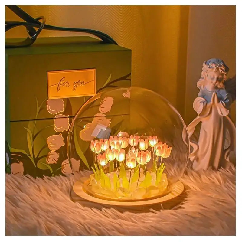Kawaii Tulip LED Night Light π·β¨ | Handmade DIY Table Lamp for Cozy Bedrooms & Adorable Gift Ideas ππ