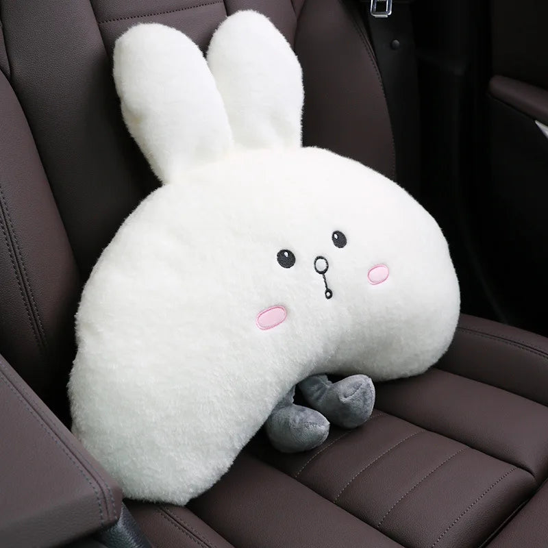 White Rabbit Car Neck Pillow π° | Kawaii Travel Headrest & Cute Interior Accessory π | Perfect Gift! π