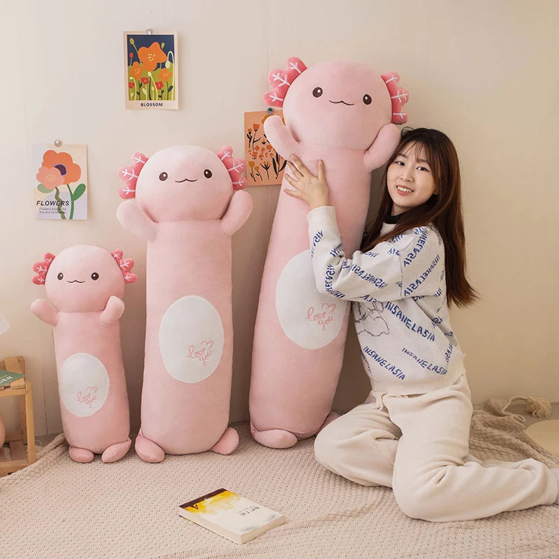 Kawaii Axolotl Plush Pillow πΎ | Adorable Cartoon Cushion π | Perfect Gift for Birthdays & Xmas π