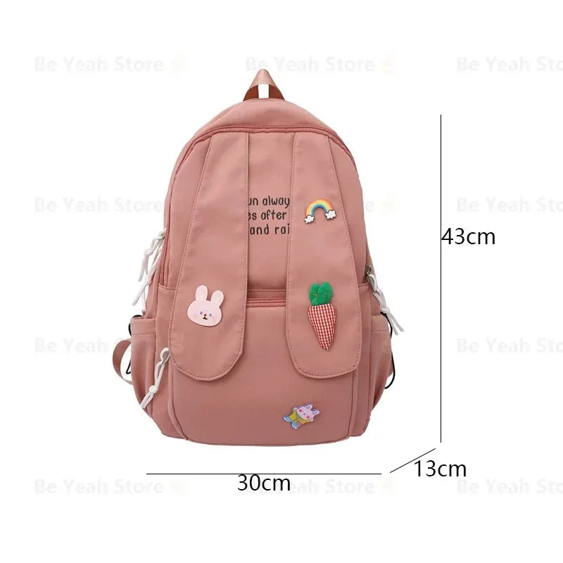 Kawaii Bunny Ear Backpack ππ° | Adorable Anime School Bag for Girls & Teens | Fun & Fashionable College Bookbag β¨