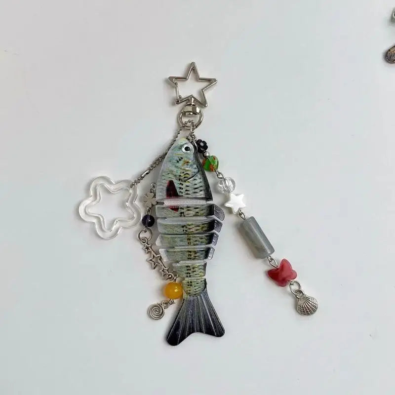 Playful Fish Keychain Bag Charm For Fishing Fans Gift Idea π£π