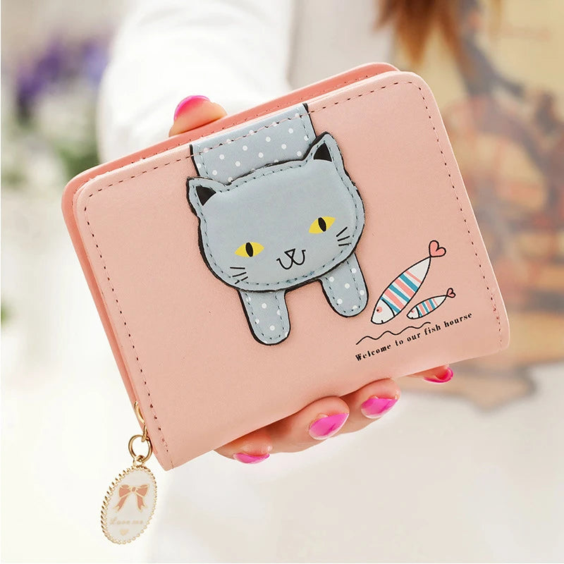 Wallest Women Purse Cute Anime Wallet Portable Small Luxury Wallets for Women Clutch Bag Carteras Para Mujer Coin Pocket