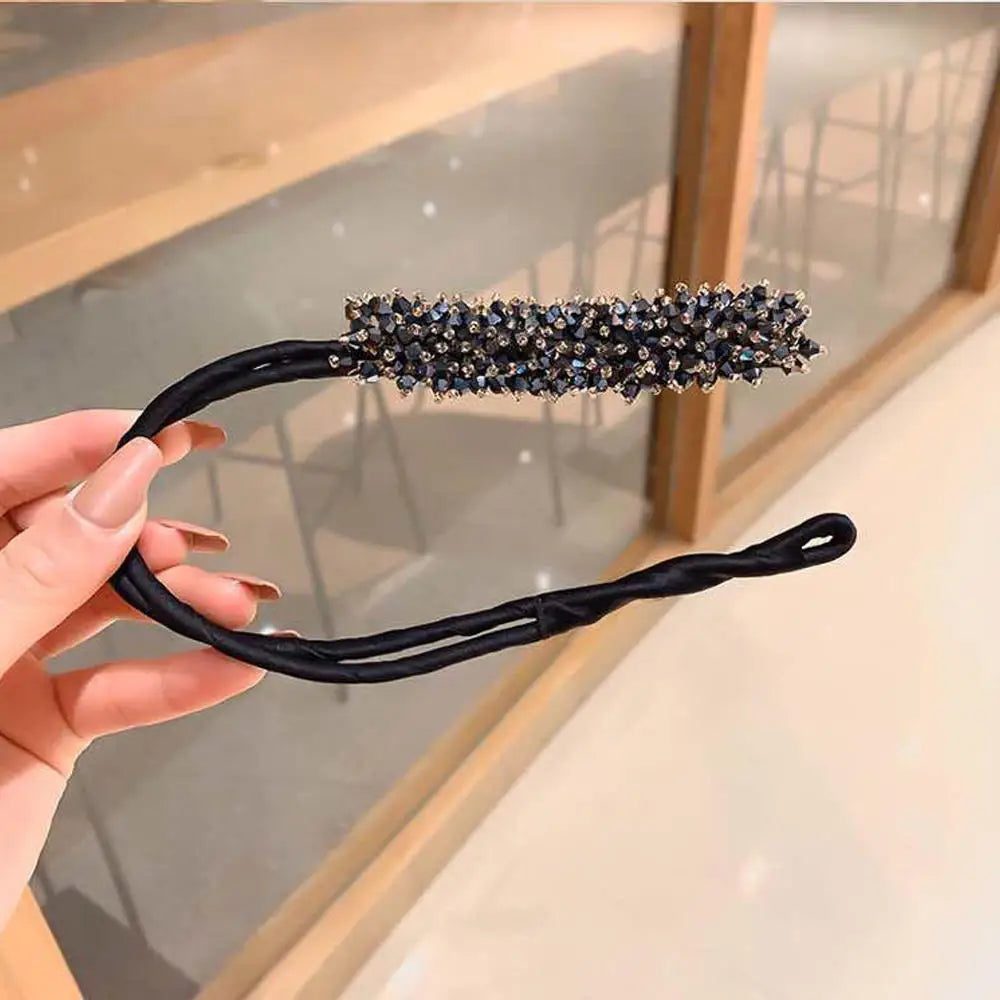 Kawaii Butterfly Hair Bun Maker π¦β¨ Cute DIY Styling Tool for Girls - Velvet & Pearl Hair Accessories!