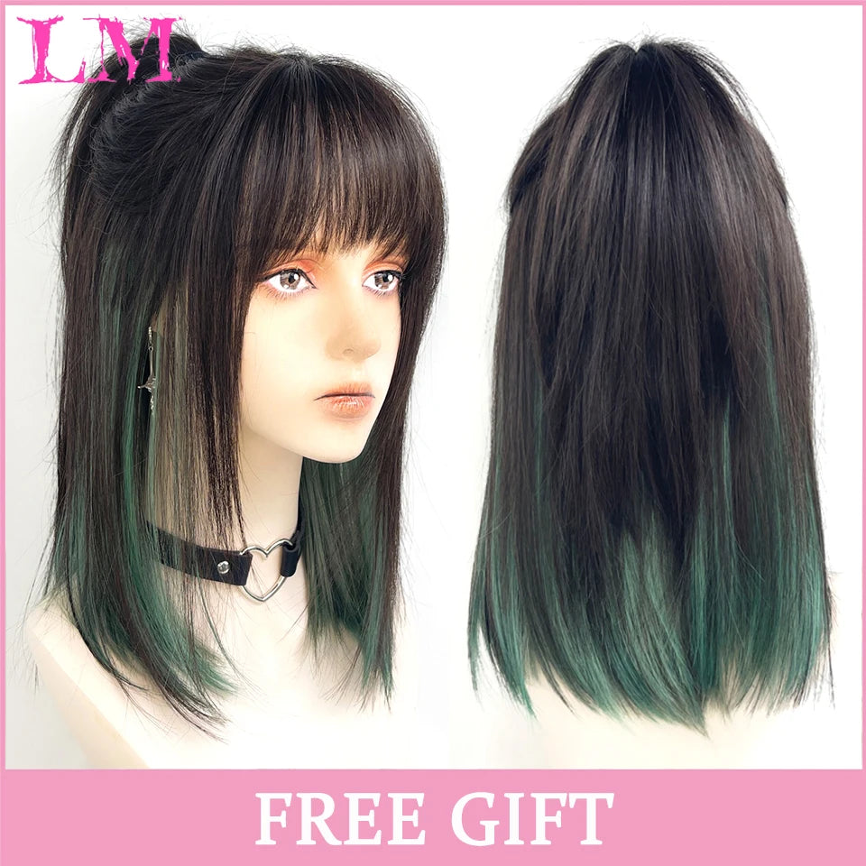 Kawaii Ombre Pink Wavy Wig πβ¨ | Heat Resistant Hair for Cosplay & Daily Fun! ππΈ