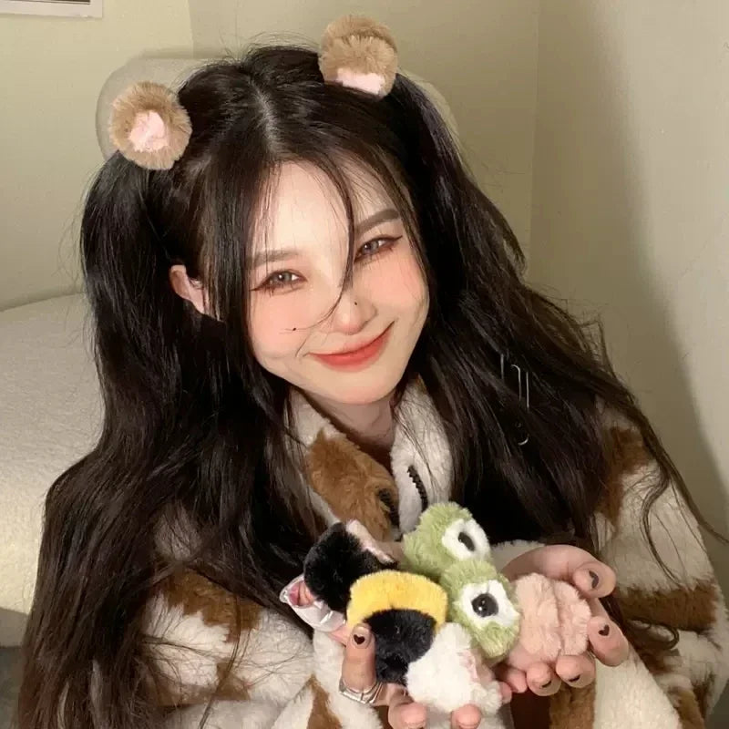 Kawaii Cat Ear Hair Clips πΎβ¨ | Adorable Plush Clips for Cute Hairstyles π±π