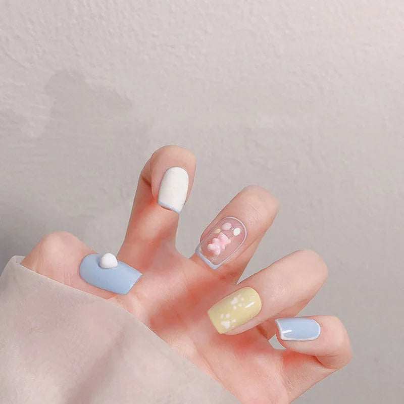 Cute Kawaii 3D Bear Bow Nail Art Charms β¨π - 30pcs Macaron Matte Resin Decorations for DIY Nail Designs! π
π»