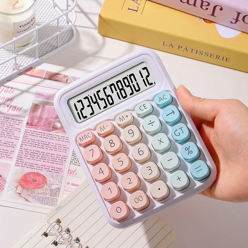 Kawaii Dual Power Calculator πβ¨ | 12-Digit Fun for Home, School & Office ππ₯οΈ | Adorable Accounting Buddy! π