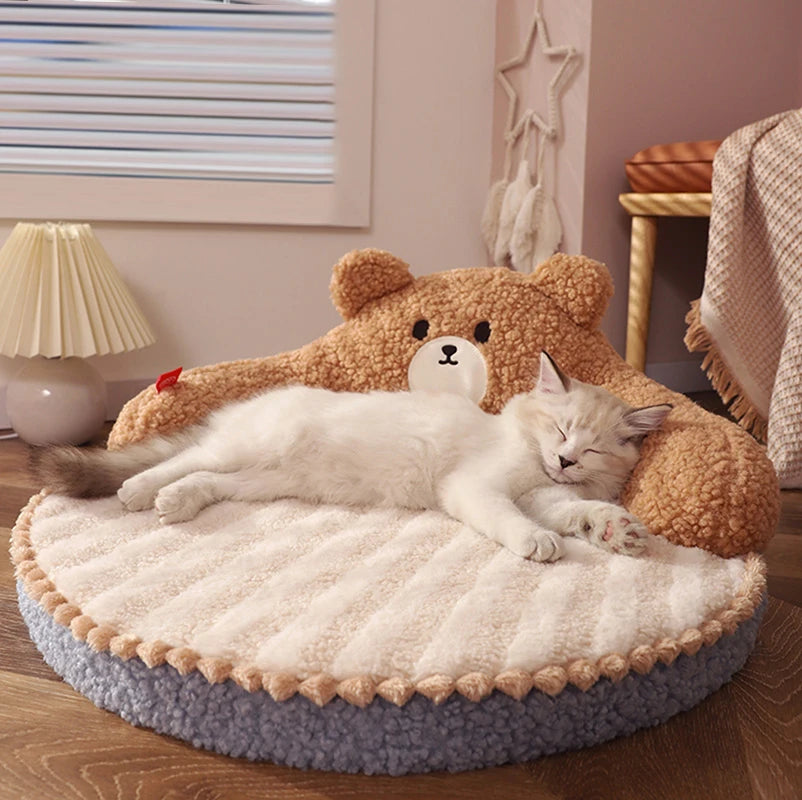 Cozy Cat Cloud โ๏ธ๐ฑ - Adorable Pet Bed for Snuggly Dreams! ๐คโจ