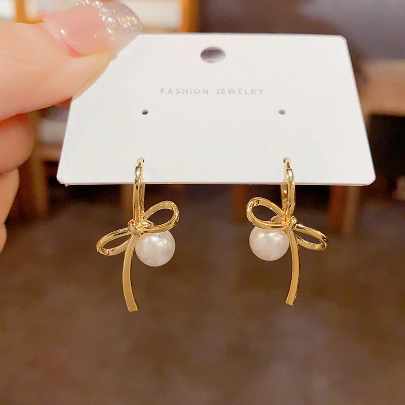 Kawaii Bow Knot Earrings β¨ | 925 Sterling Silver Tassel Jewelry for Women π | Perfect Gift for Her π
