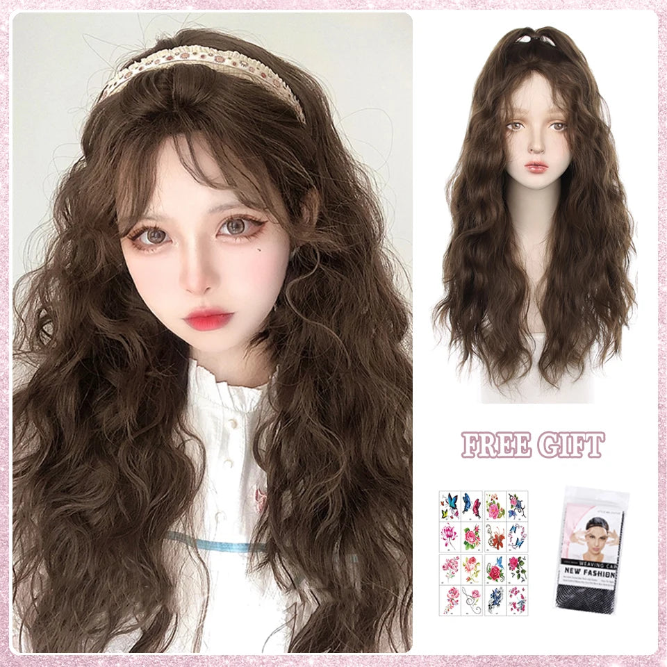 Kawaii Ombre Pink Wavy Wig πβ¨ | Heat Resistant Hair for Cosplay & Daily Fun! ππΈ