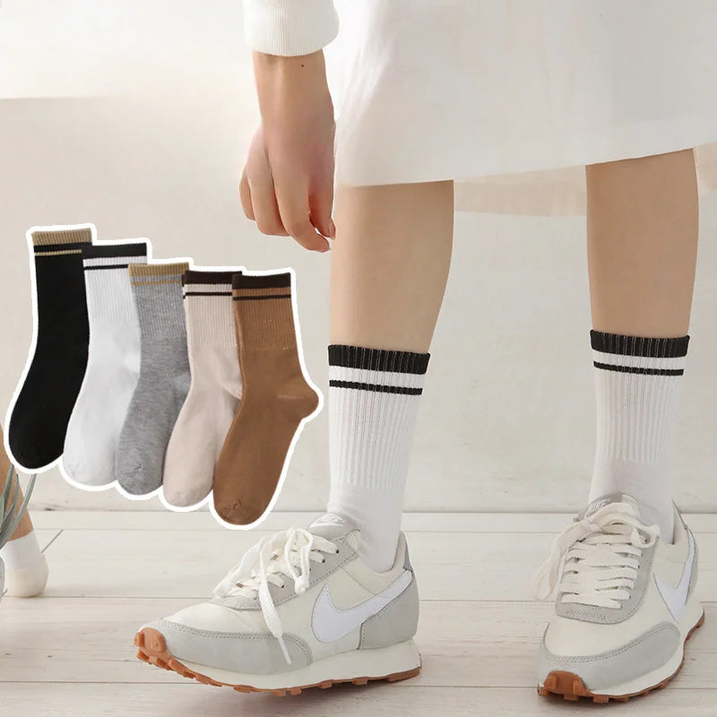 Ruffled White Socks Set πΈπ£ - 5 Pairs of Sweet Cotton Cuties for Spring & Summer! π - Pixie Quill