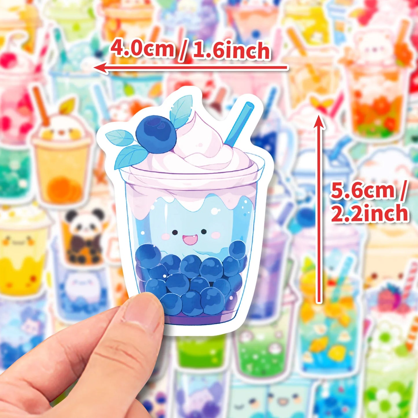 β¨ 50PCS Adorable Pearl Milk Tea Sticker Collection π΅π¨ β Perfect for DIY Fun on Phones, Laptops & More! π - Pixie Quill