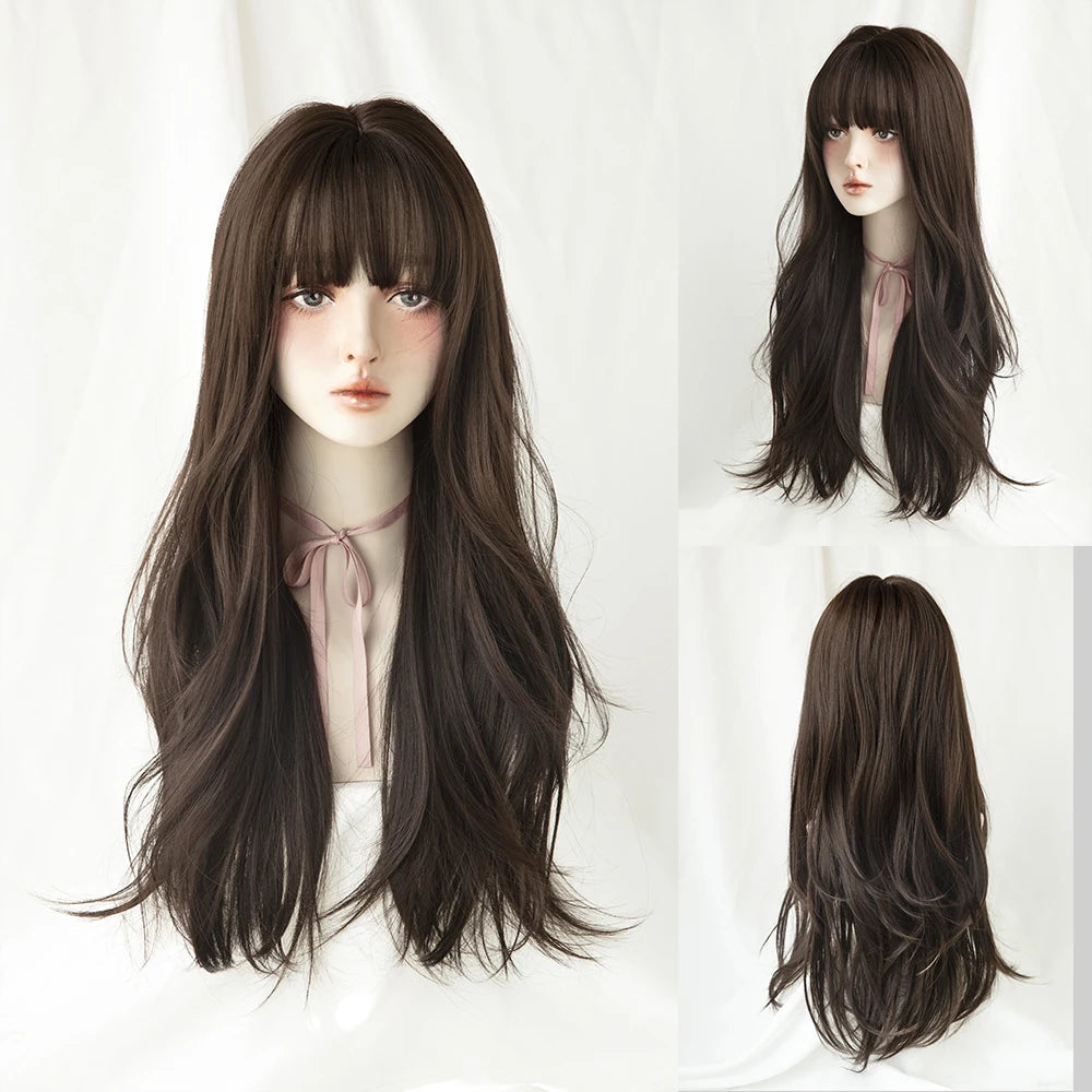 Kawaii Blonde Cosplay Wig πβ¨ | Wavy Synthetic Hair with Bangs for Daily & Party Looks π