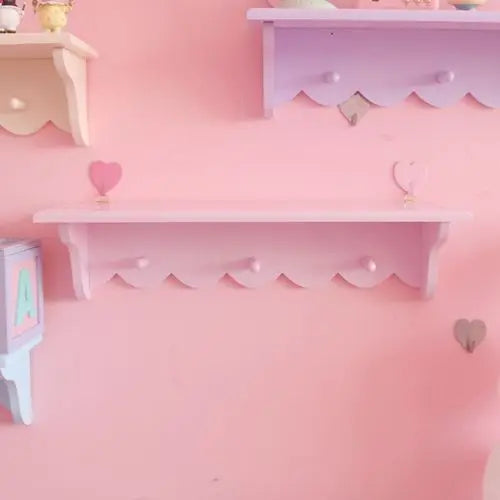 Kawaii Wooden Lace Wall Hanging Rack ๐ | Adorable Storage & Display Shelf for Cozy Spaces ๐กโจ
