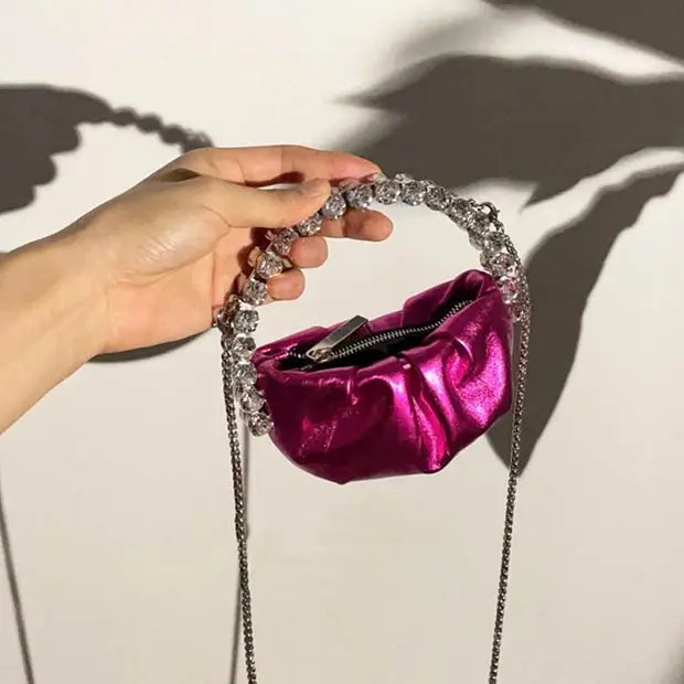 Kawaii Sparkle Crystal Clutch ✨💖 - Adorable Rhinestone Handbag & Shoulder Bag for Trendy Women! 👜🌸