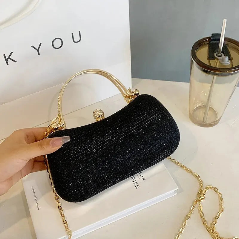 β¨ Kawaii Shiny Dinner Bag π Soft Fashion Shoulder Chain Purse for Trendy Women π