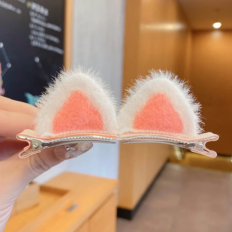 π°β¨ Adorable Bunny Ears Hair Clips Set - Handmade Baby Girl Accessories! ππ